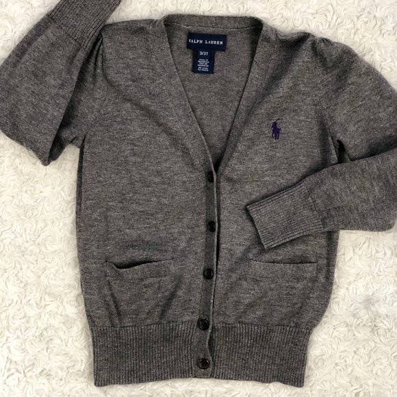 SOLD! Ralph Lauren Grandpa Cardigan Sweater 3t - Picture 6 of 7